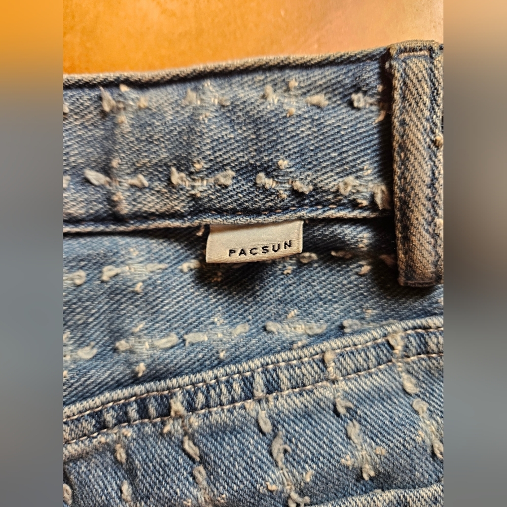 Pacsun Medium Blue Distressed 90s Boyfriend Jeans Women's Size 27 - Picture 9 of 14
